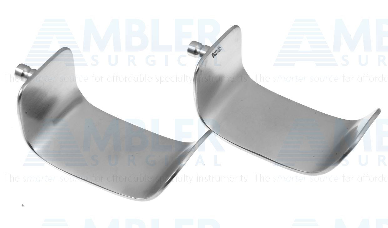 Kolbel self-retaining retractor blade only, 36.0mm wide x 68.0mm deep, sold as a pair