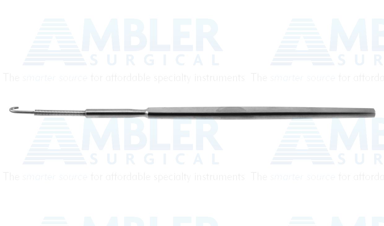 Knapp lacrimal sac retractor, 6'',flexible shaft, 1 blunt prong, flat handle