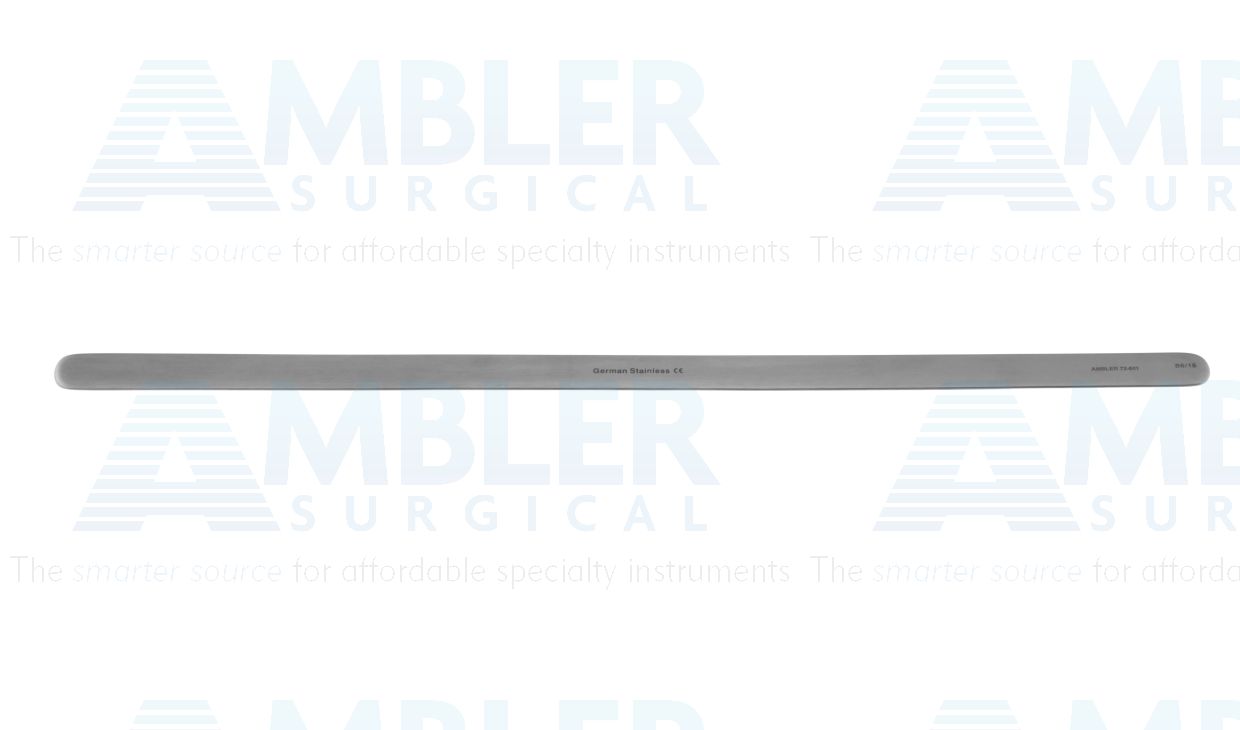 Ribbon retractor, 13'',malleable, 1/2''wide blade, flat handle
