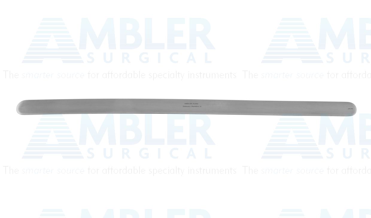 Ribbon retractor, 13'',malleable, 3/4''wide blade, flat handle