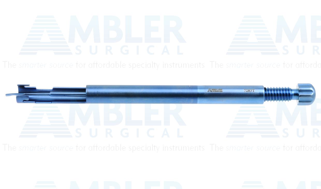 Ambler III cartridge injector, 6 1/4'',front loading cartridge, for use with Alcon® Type D cartridges, screw mechanism, titanium