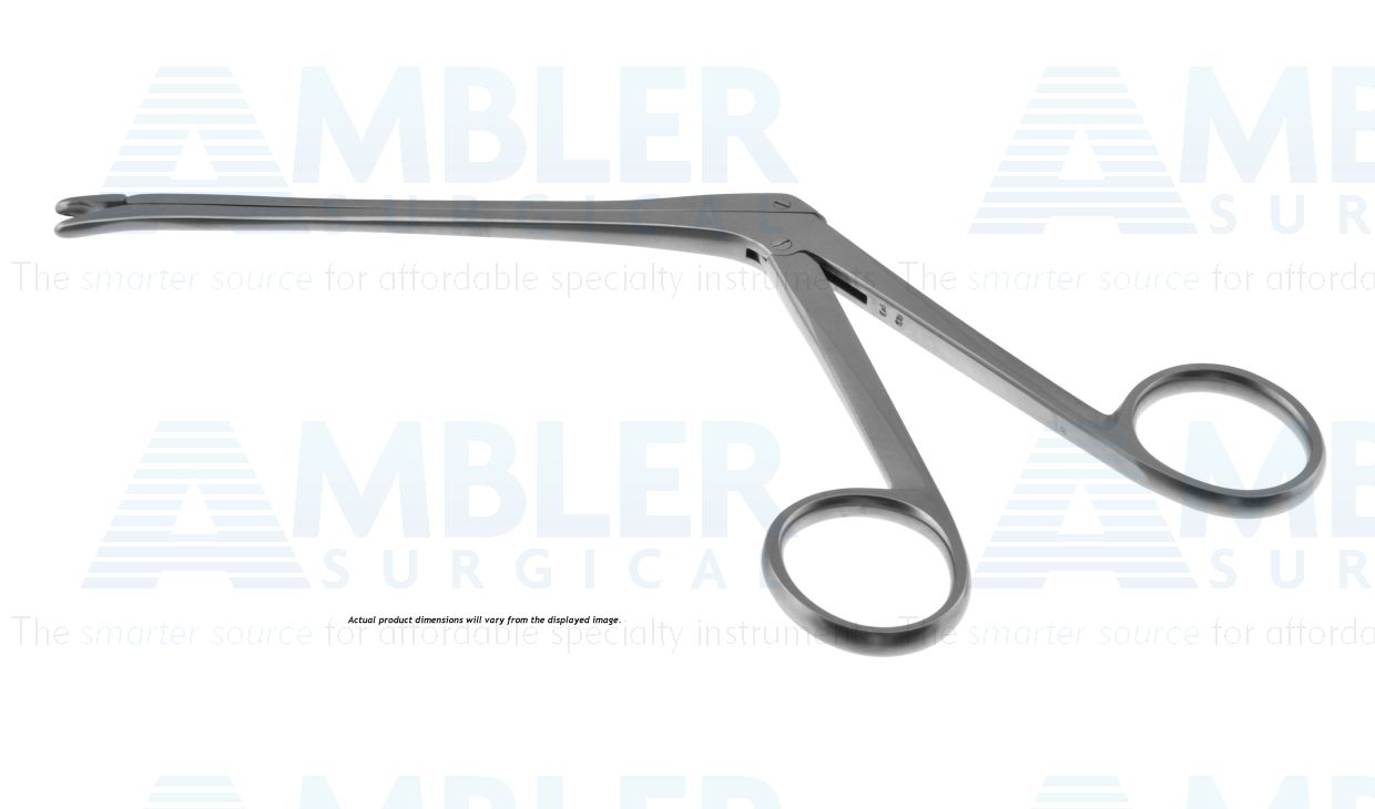 Bailey aortic rongeur, working length 125mm, angled down 70º jaws, 3.0mm bite, ring handle