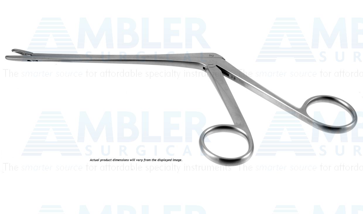 Cushing IVD rongeur, 8 1/2'',working length 150mm, delicate, straight, 1.5mm x 10.0mm cup jaws, ring handle