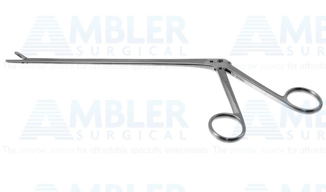 Cushing IVD rongeur, 9 1/2'',working length 180mm, delicate, straight, 2.0mm x 10.0mm cup jaws, ring handle