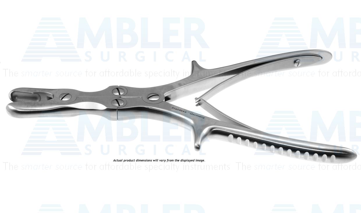 Stille-Luer rongeur, 8 1/2'',double-action, straight jaws, 17.0mm wide bite, spring handle