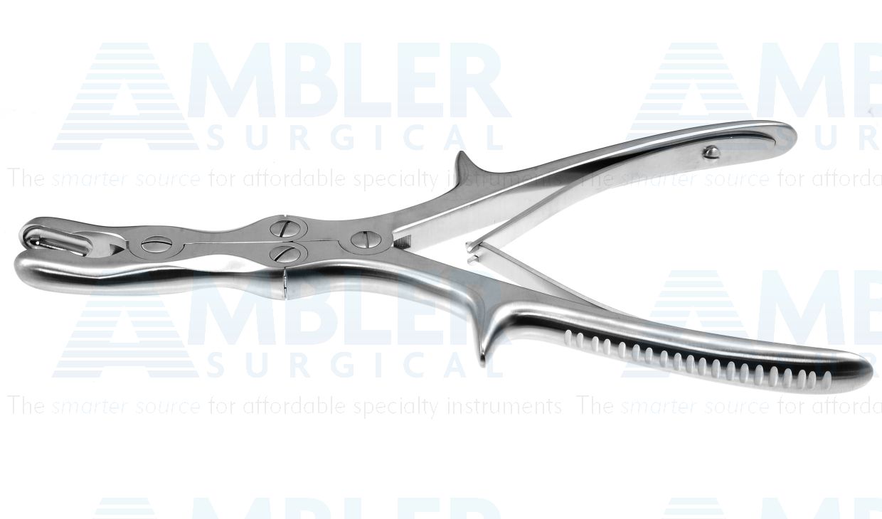 Stille-Luer rongeur, 8 3/4'',double-action, curved jaws, 10.0mm wide bite, spring handle