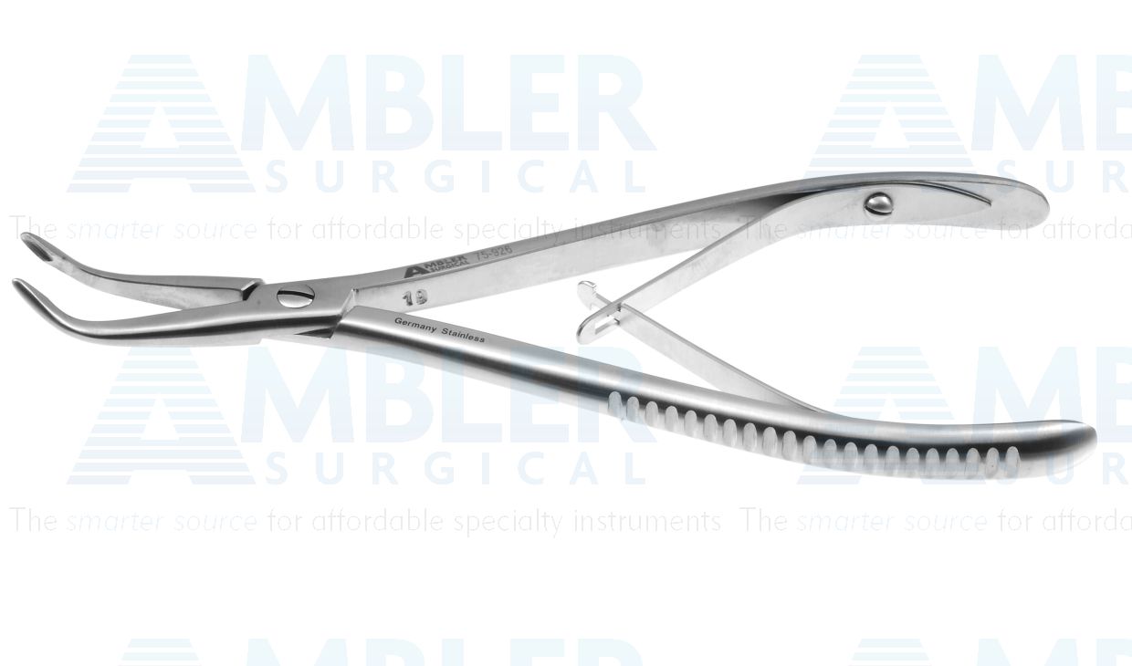 Synovectomy rongeur, 6 3/4'',extra delicate, strongly curved jaws, 2.0mm bite, spring handle