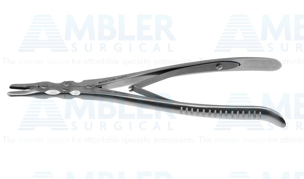 Smith-Peterson laminectomy rongeur, 9'',double-action, straight jaws, 3.0mm bite, spring handle