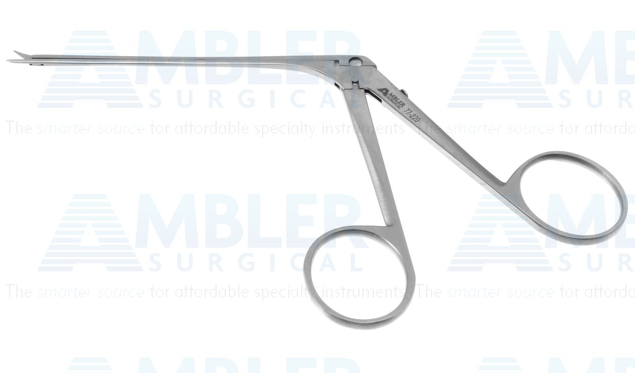 Bellucci miniature scissors, 5 1/4'',working length 74.0mm, delicate, straight 4.0mm blades, sharp tips, ring handle