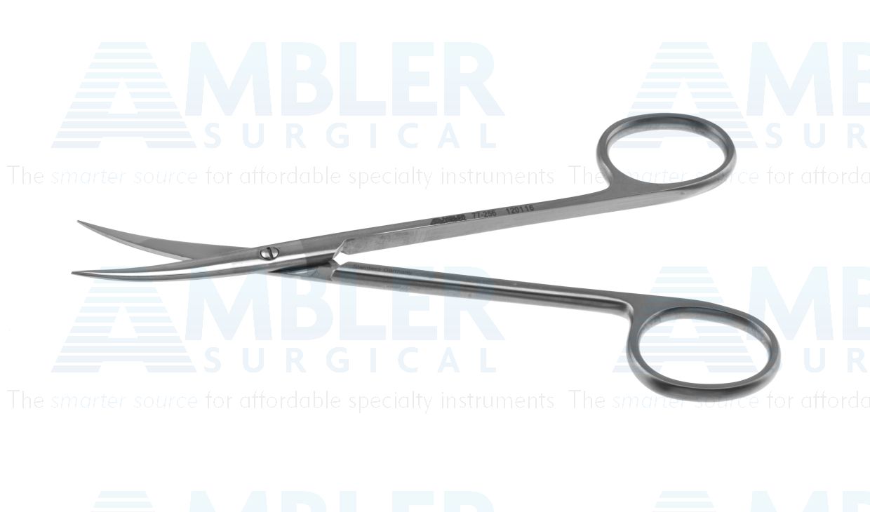 Brophy gum and suture scissors, 5 1/2'',curved blades, sharp tips, ring handle