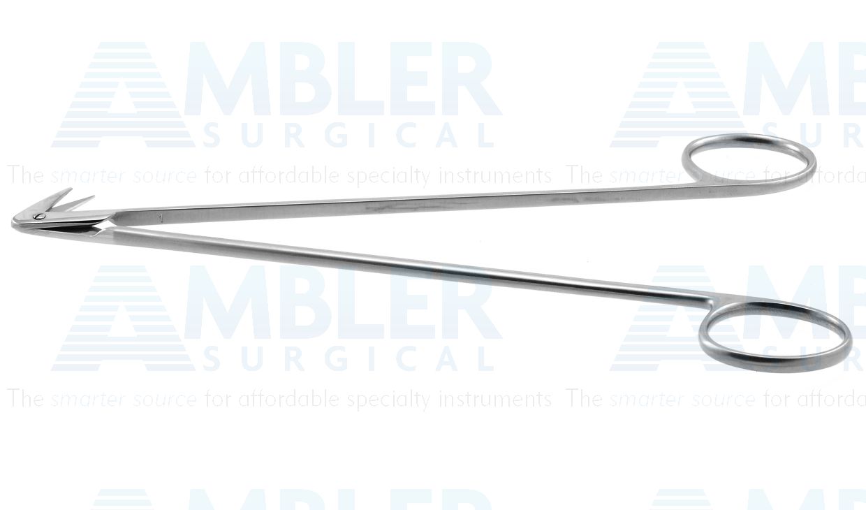 Diethrich coronary artery scissors, 7'',angled 120º blades, sharp tips, ring handle