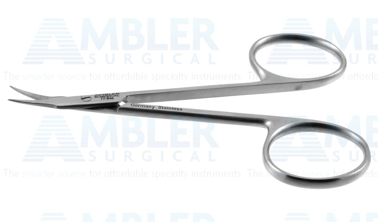 Gradle stitch scissors, 4 3/8'',slightly curved 13.0mm blades, sharp tips, ring handle