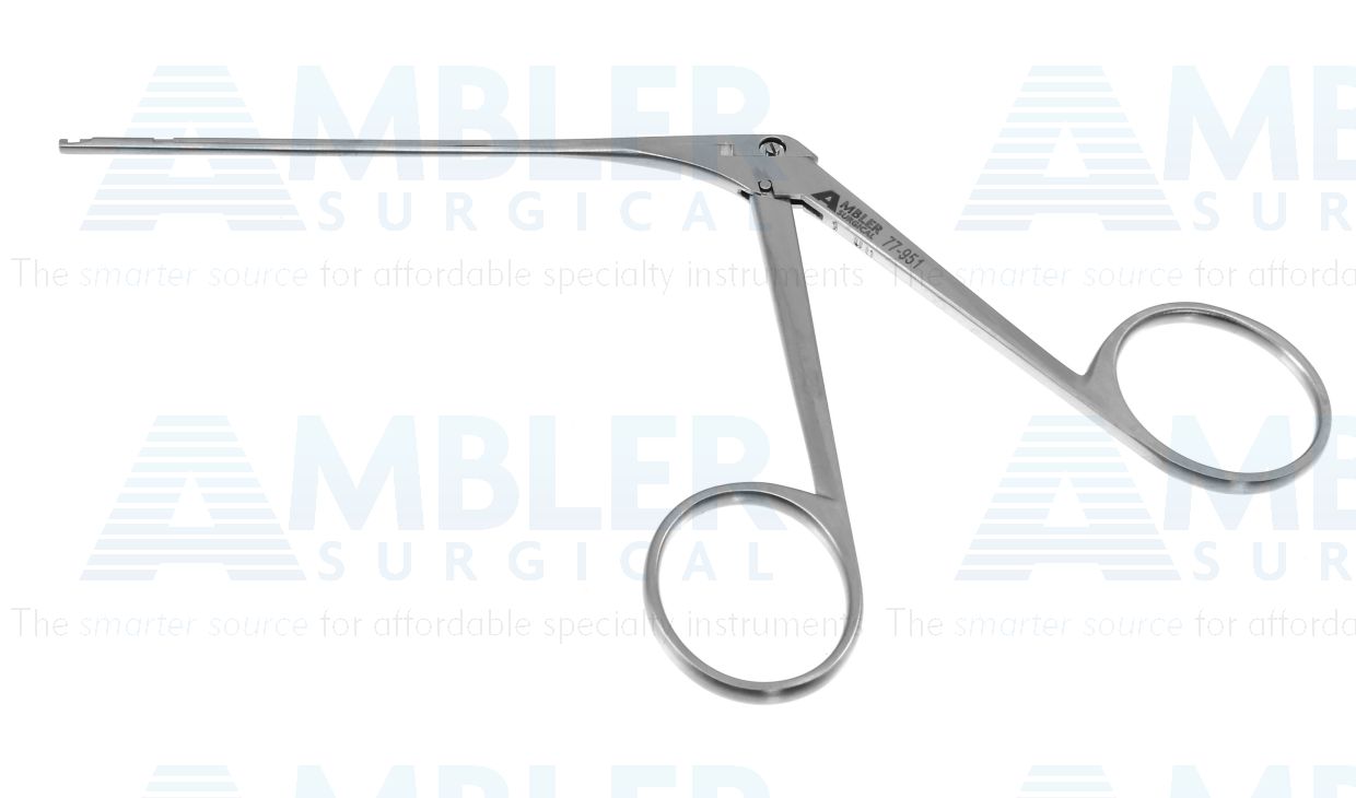 House-Dieters malleus ear nipper scissors, 5'',working length 75.0mm, delicate, straight, 2.0mm jaws, ring handle