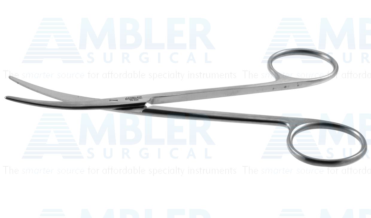 Metzenbaum dissecting scissors, 5 3/4'',curved blades, blunt tips, ring handle