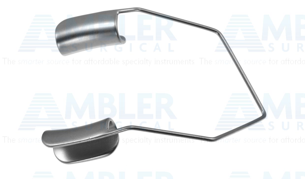 Barraquer lid speculum, 1 1/2'',pediatric size, 10.0mm solid blades, 15.0mm blade spread, nasal approach