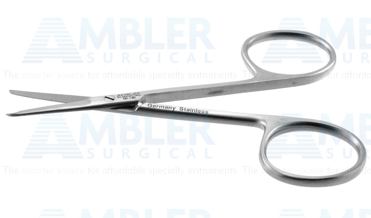 Spencer stitch scissors, 3 1/2'',delicate, straight blades, notched outer blade, ring handle