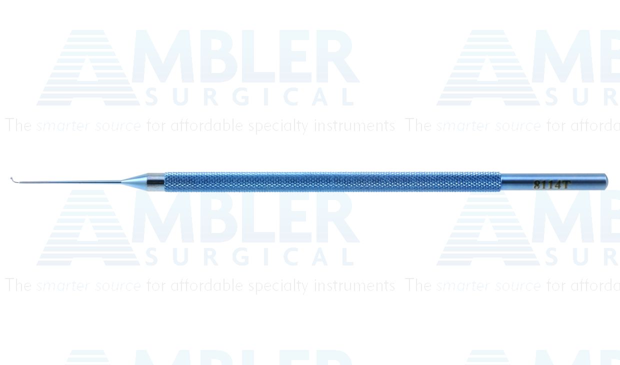 Connor wand, 4 1/2'',straight shaft, 0.5mm diameter ball tip, round handle, titanium