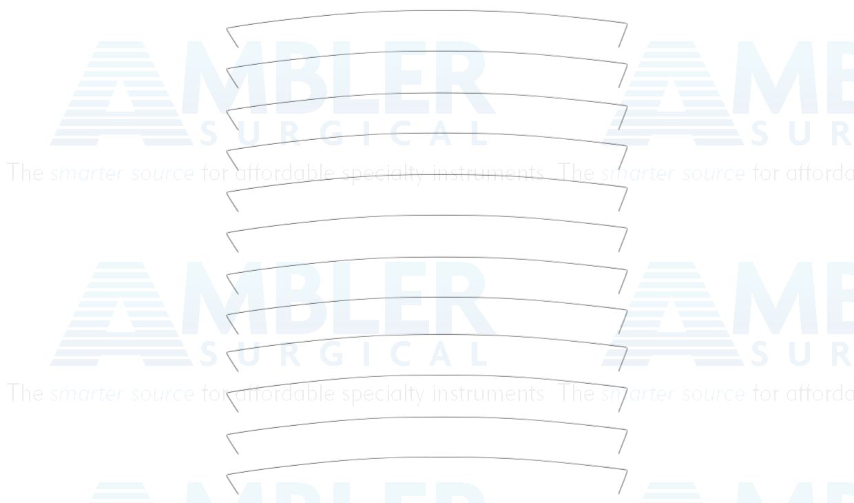 Replacement snare wires, 4'',size #1, 0.35mm, package of 12