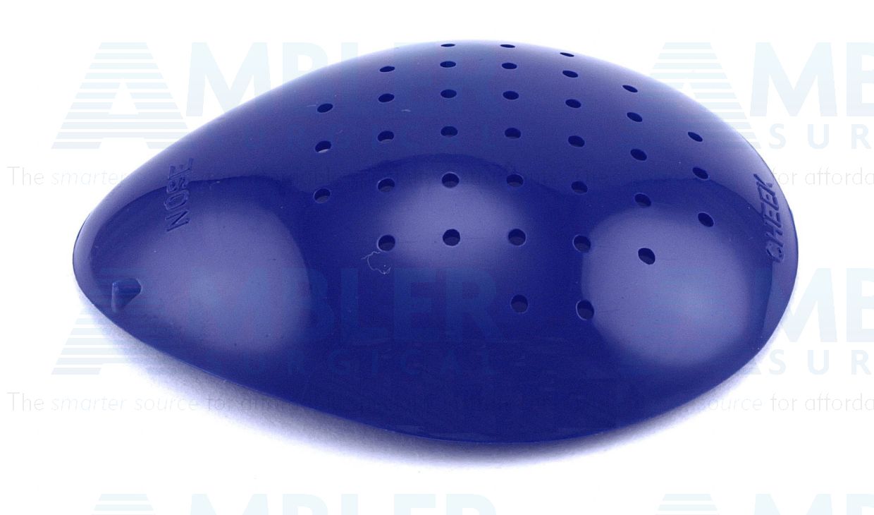 Blue eye shield, polycarbonate, pinhole design, deep shell, right eye, box of 50