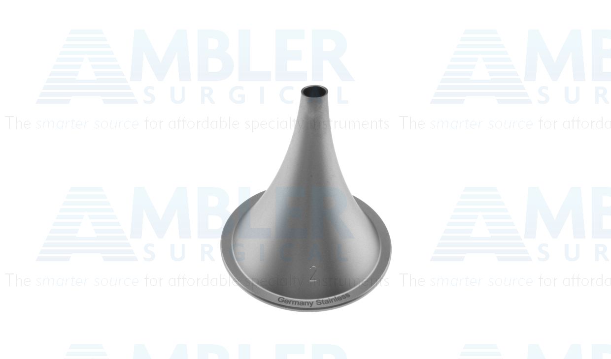 Farrior ear speculum, oval, smooth ends, size #2, 3.5mm x 4.5mm