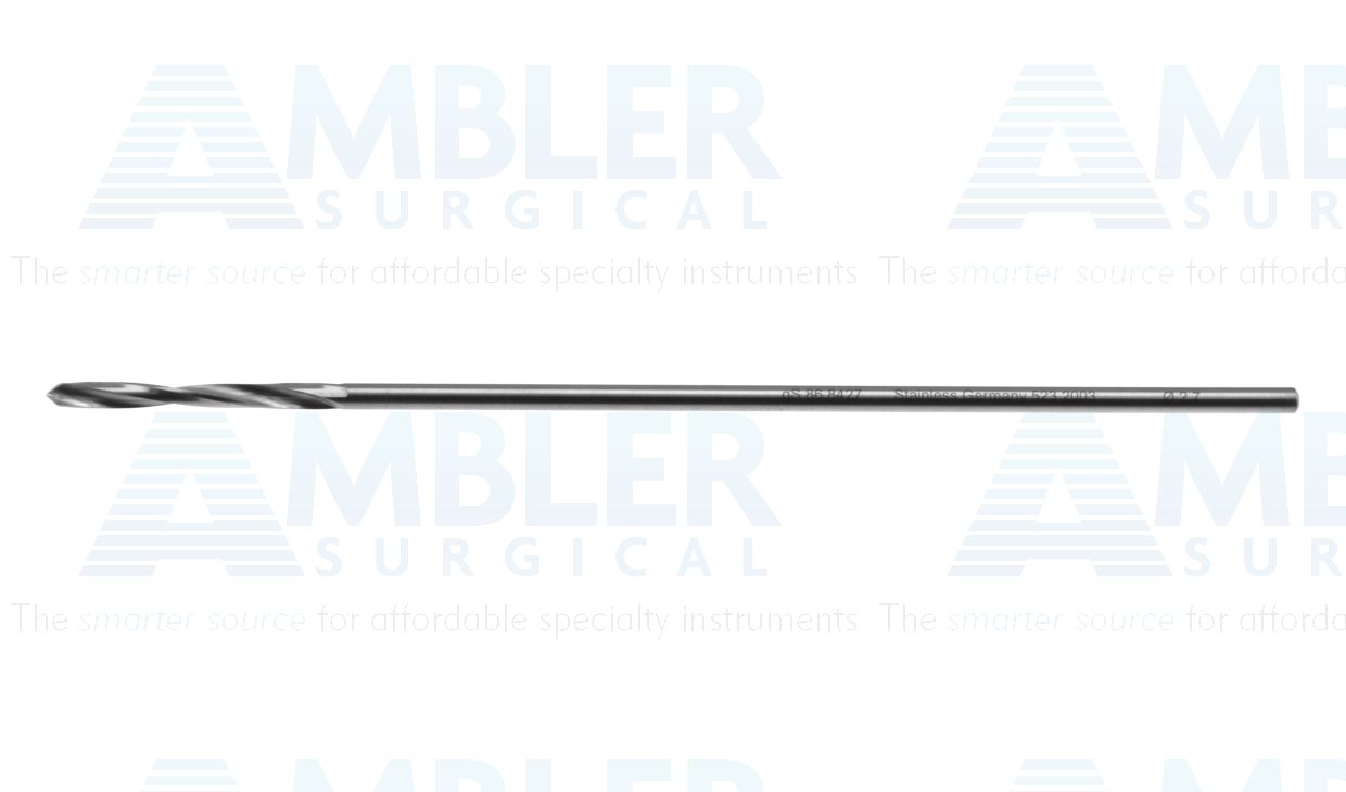 Jacobs chuck drill bit, 5'', 2.7mm diameter, 30.0mm flute length