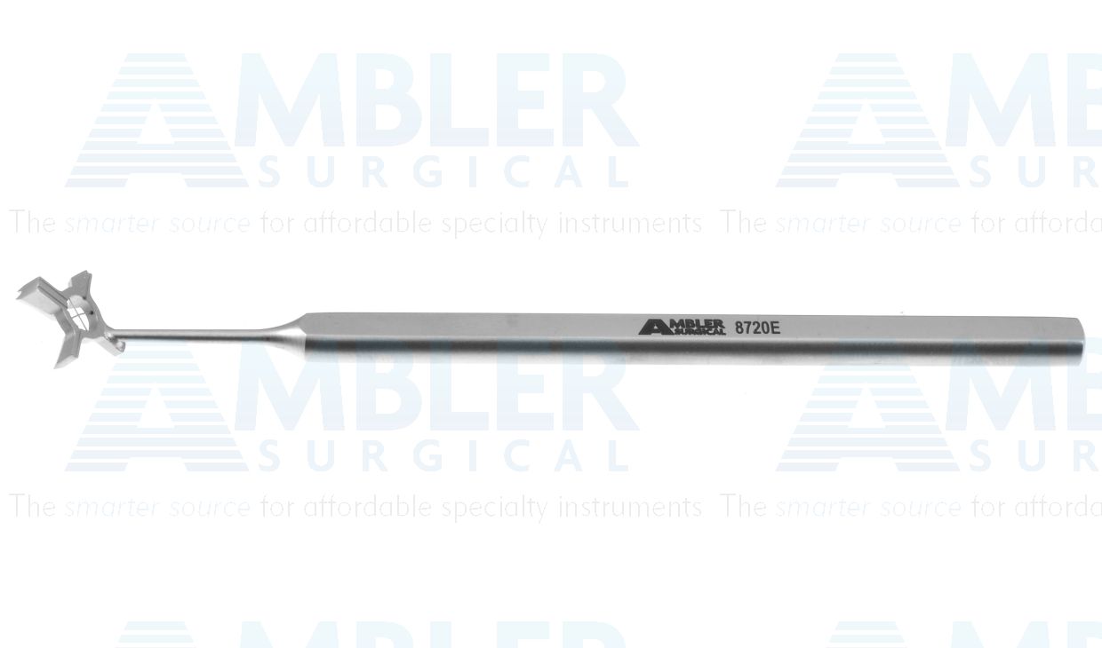 Mendez corneal LASIK marker, to identify and realign the lamellar flap, flat handle