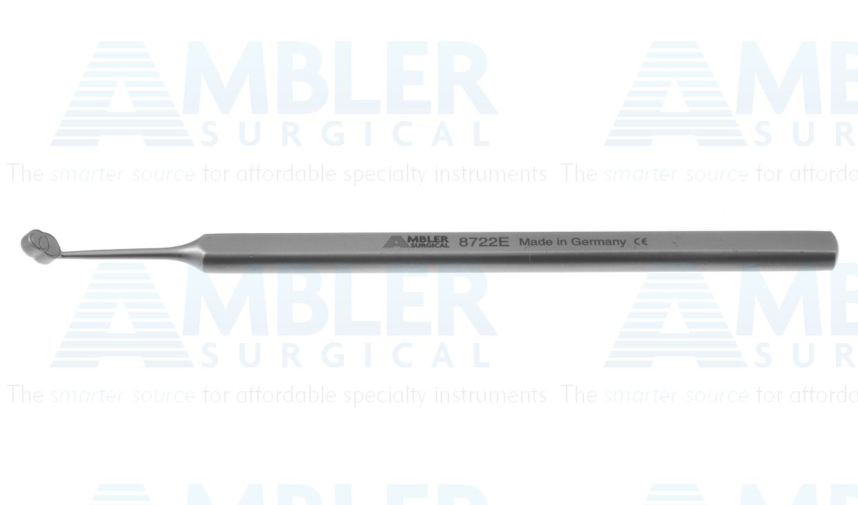 Dulaney corneal marker for LASIK, to identify and realign lamellar flap, flat handle