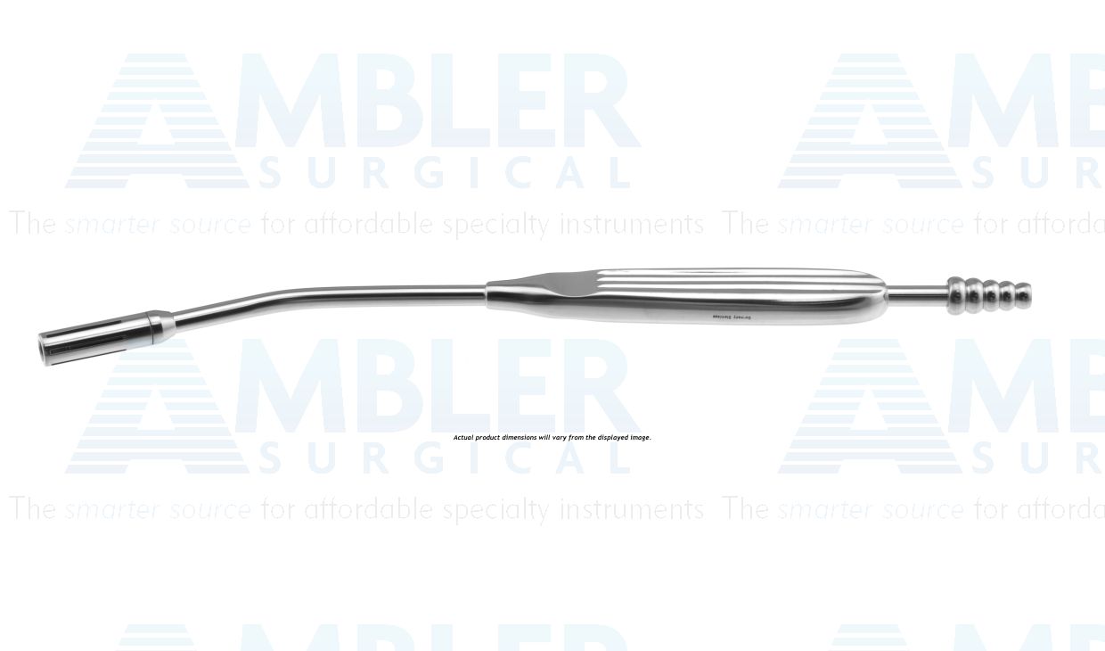 Harvey vascular suction tube, 10'',small, angled, 6.0mm diameter