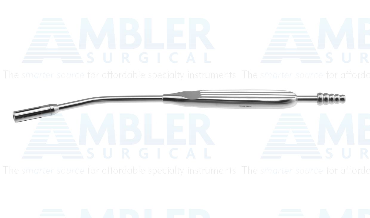 Harvey vascular suction tube, 10 1/2'',medium, angled, 9.0mm diameter
