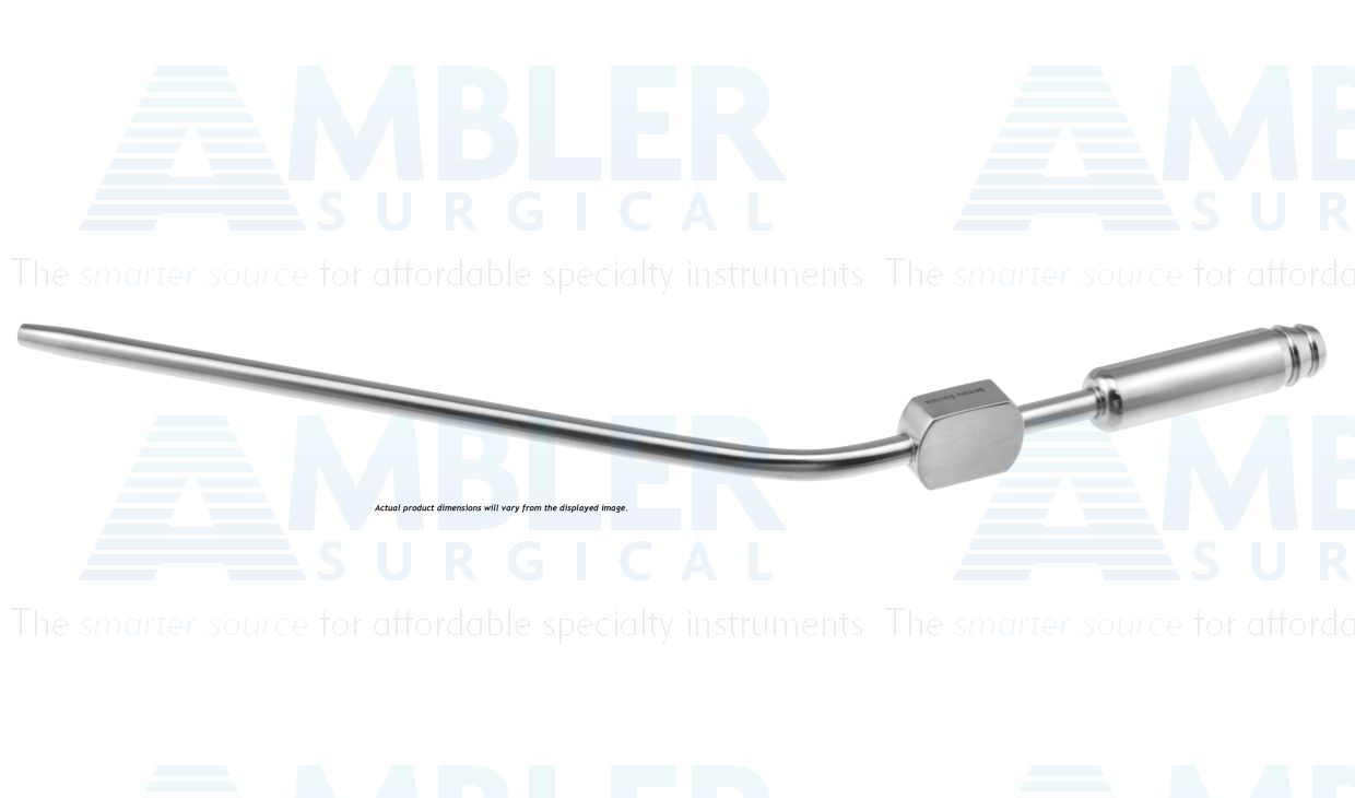 Vascular suction tube, 8 1/4'',angled, tapered tip to 2.0mm diameter