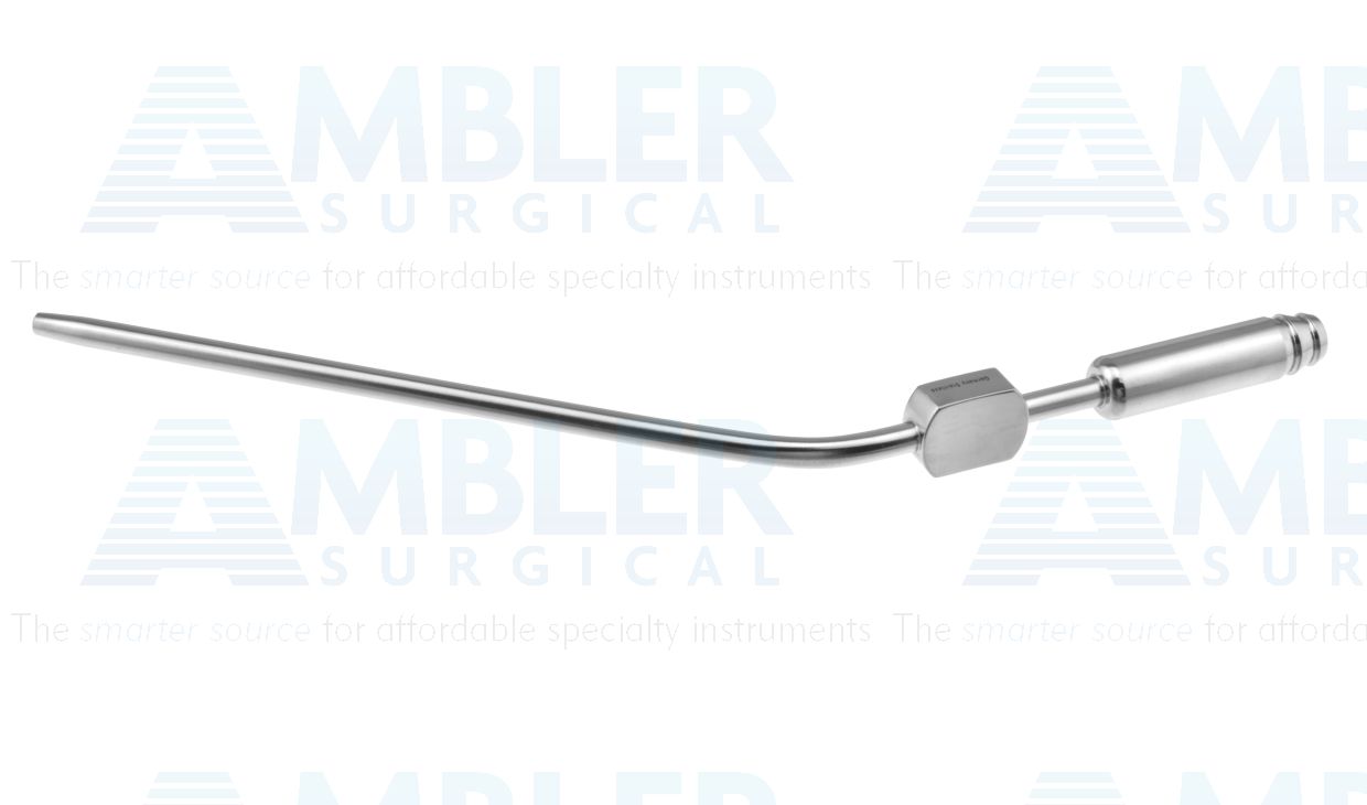 Vascular suction tube, 8 1/4'',angled, tapered tip to 3.0mm diameter