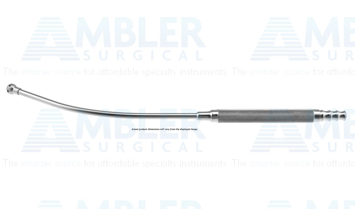 Vascular suction tube, 11'',curved, 2.5mm diameter, 4.0mm tip