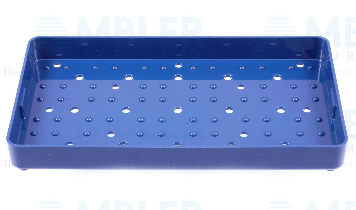 Microsurgical plastic instrument sterilization tray, 4''W x 7 1/2''L x 3/4''H, base only