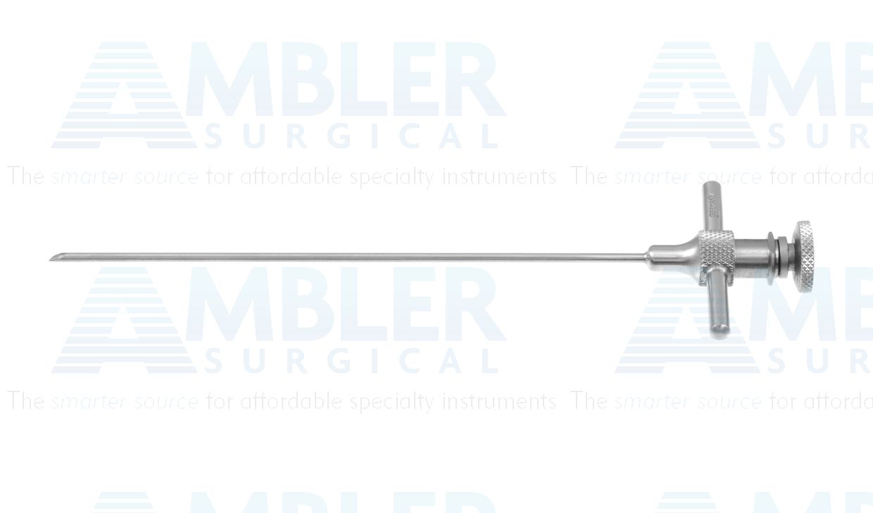 Antrum trocar needle, 4 1/4'',18 gauge, straight cross bar, beveled style