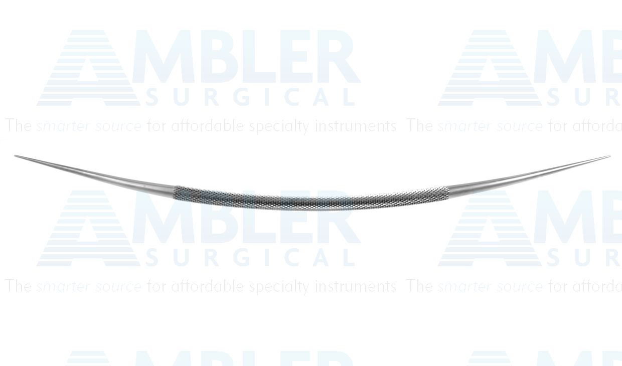 Ziegler lacrimal dilator, 5 1/8'', double-ended, gently curved probes, round, knurled handle