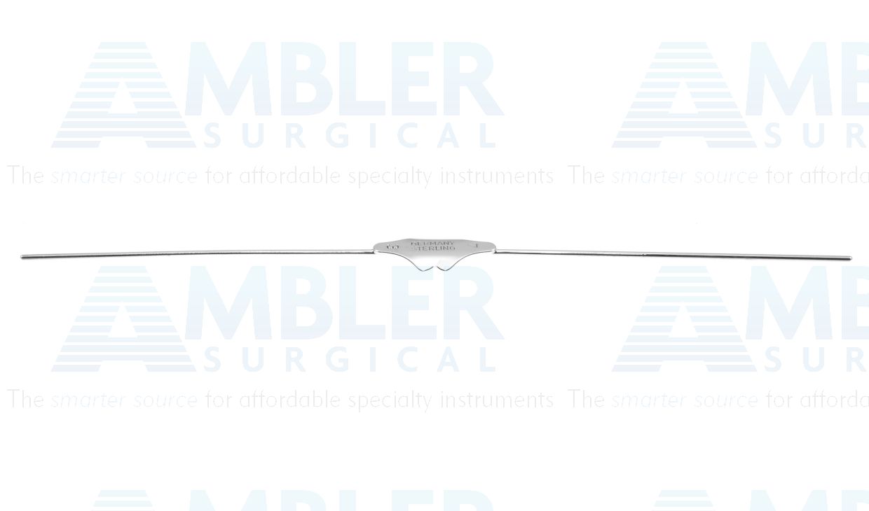 Bowman lacrimal probe, 5 7/8'',double-ended, size #3 and #4 blunt ends, malleable sterling silver