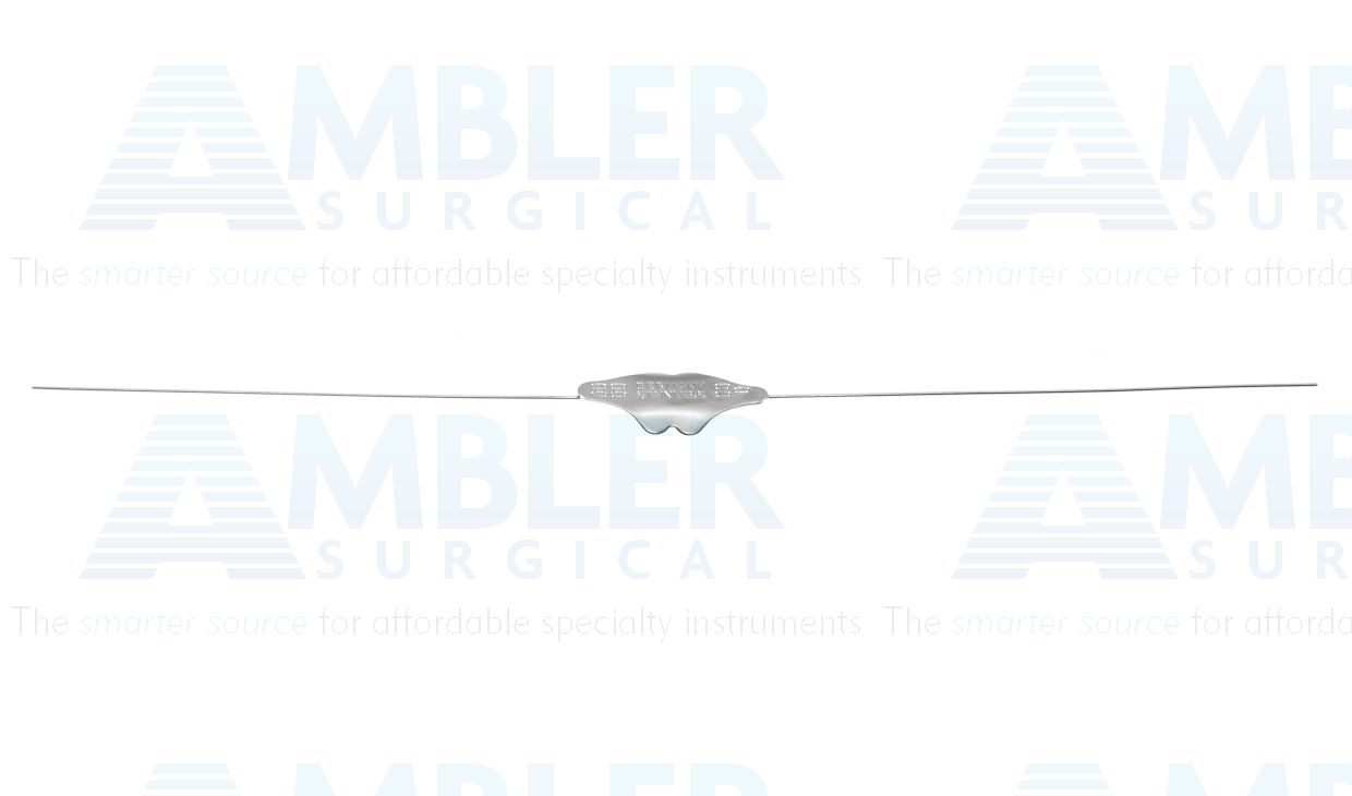 Bowman lacrimal probe, 5 7/8'',double-ended, size #4/0 and #3/0 blunt ends, malleable stainless steel