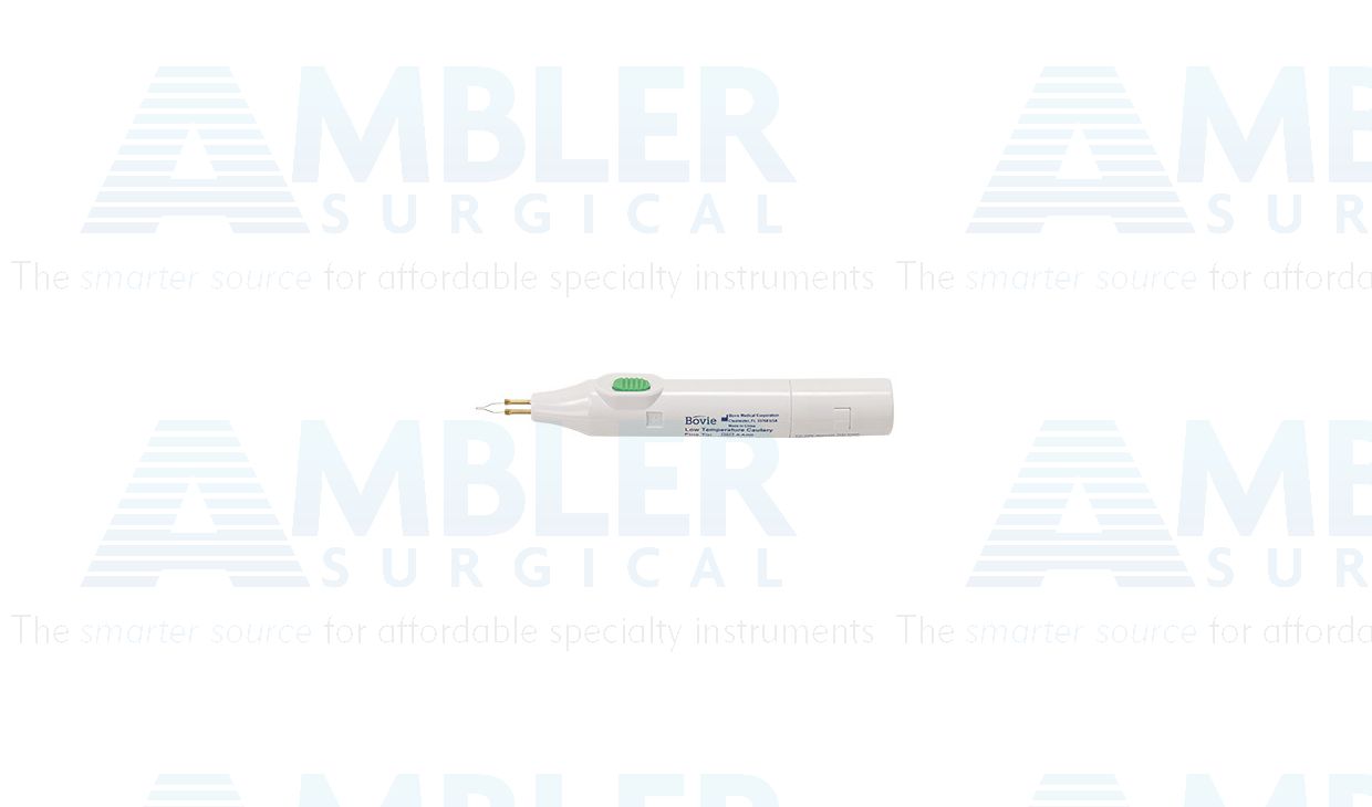 Low temperature cautery, fixed temp. (677ºC), one-piece unit, 1/2''shaft with fine tip, packaged individually, sterile, disposable, box of 10