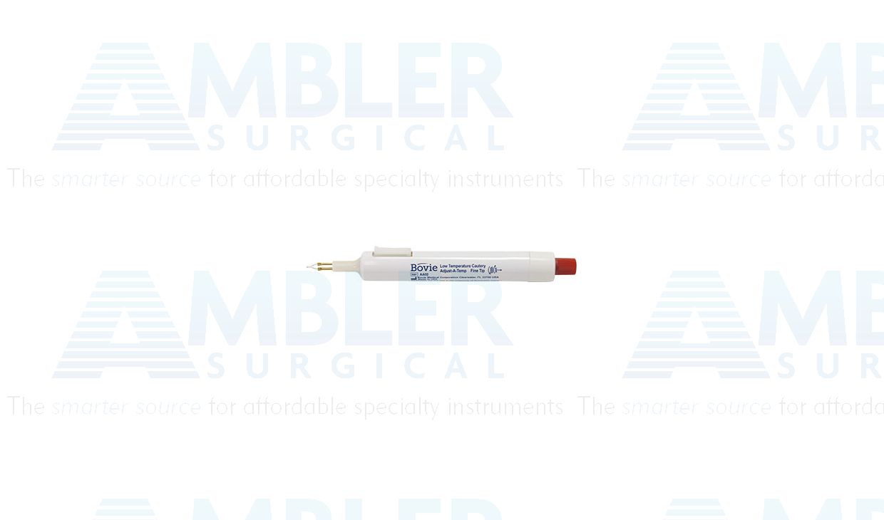 Low temperature cautery, variable temp (371-649ºC), one-piece unit, 1/2''shaft with fine tip, packaged individually, sterile, disposable, box of 10