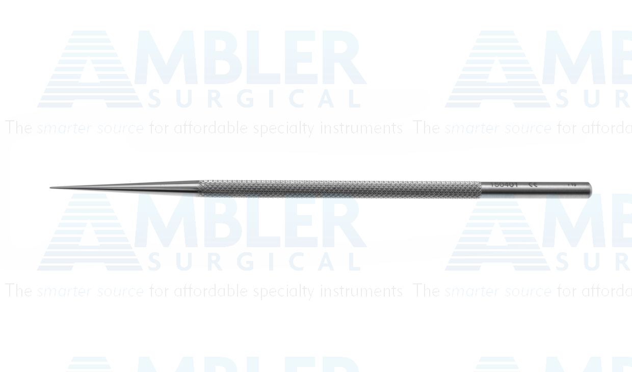 Wilder lacrimal dilator, 3 3/4'', slim, long taper, 0.3mm tip diameter, round handle