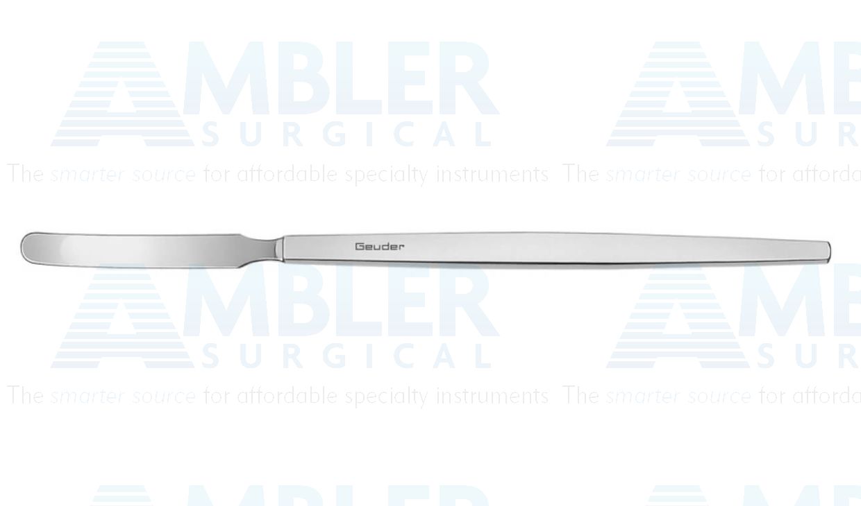 Bangerter spatula, 5 1/2'', lightly curved, 6.0mm wide blade, flat handle