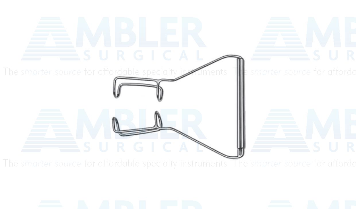 Barraquer-Oosterhuis lid speculum, 1 1/4'', infant size, 10.0mm closed wire blades, nasal approach, adjustable bar
