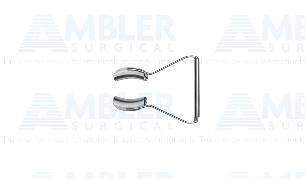 Barraquer-Oosterhuis lid speculum, 1 1/4'', infant size, 11.0mm solid blades, nasal approach, adjustable bar