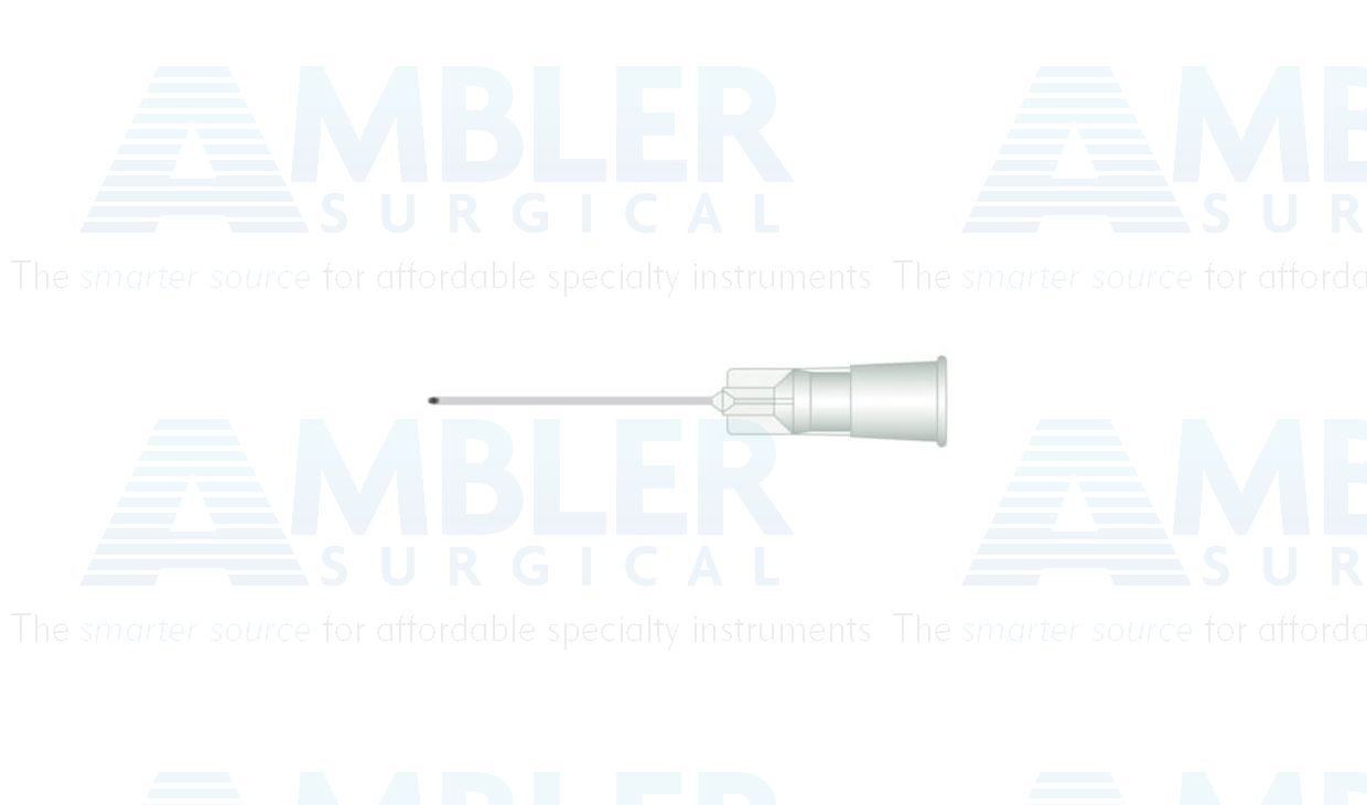 Atkinson retrobulbar needle, 23 gauge x 1 1/2'',packaged individually, sterile, disposable, box of 10
