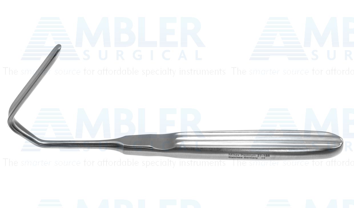 Aufricht nasal retractor, 6 1/2'',45.0mm long, solid blade, flat handle
