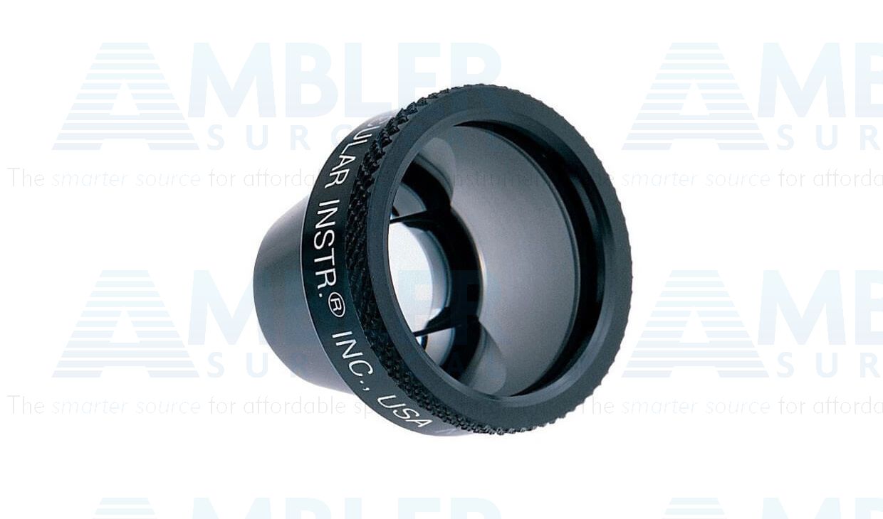 Ocular® Two mirror gonio diagnostic lens, 170º static gonio FOV, 0.93x image mag., 15.0mm contact diameter, 19.0mm lens height, for viewing the anterior chamber, no methylcellulose required