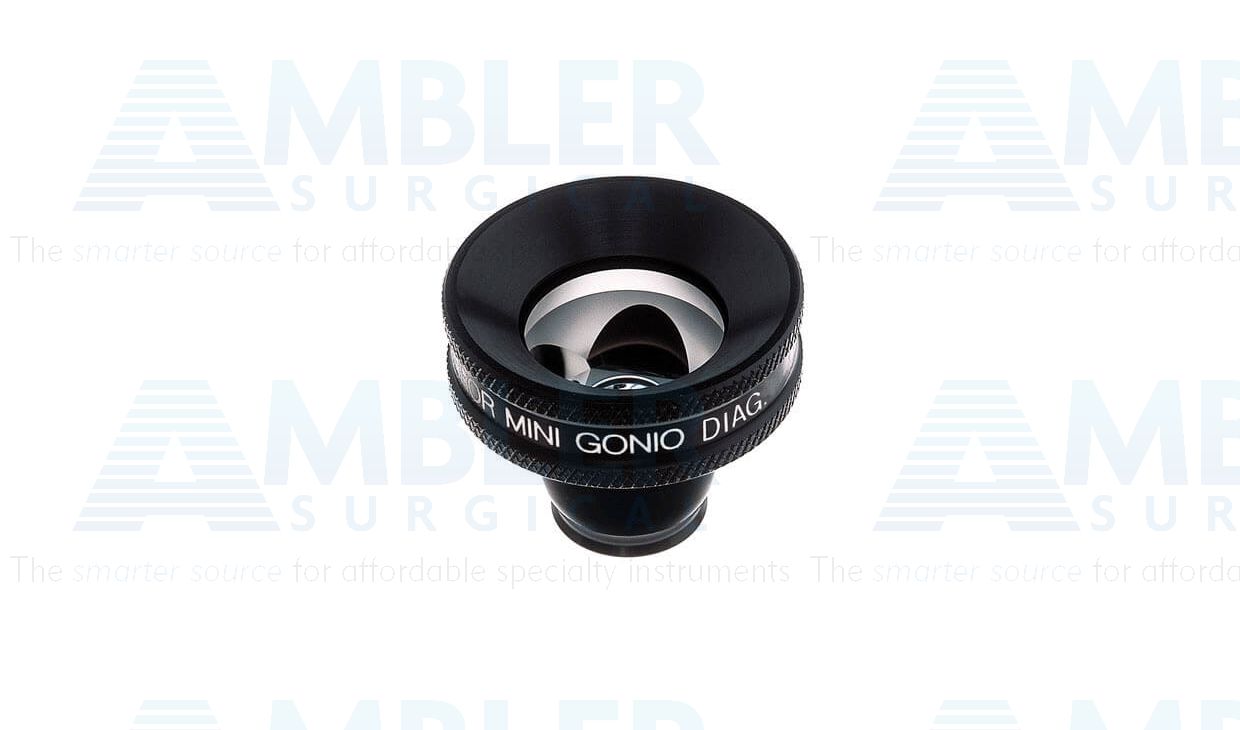 Ocular® Four mirror gonio diagnostic lens, 120º static gonio FOV, 0.94x image mag., 15.0mm contact diameter, 25.8mm lens height, 32.0mm ring diameter, for viewing the anterior chamber angle