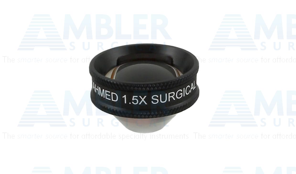 Ocular® Ahmed surgical gonio lens, 1.50x image mag., 90º static FOV, 9.9mm contact diameter, 28.6mm ring diameter