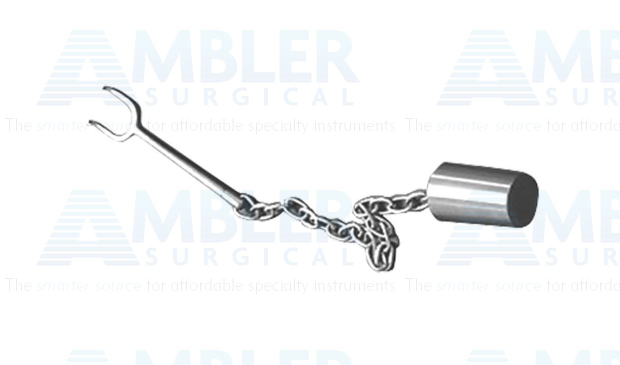 Gruber columella retractor, with weight