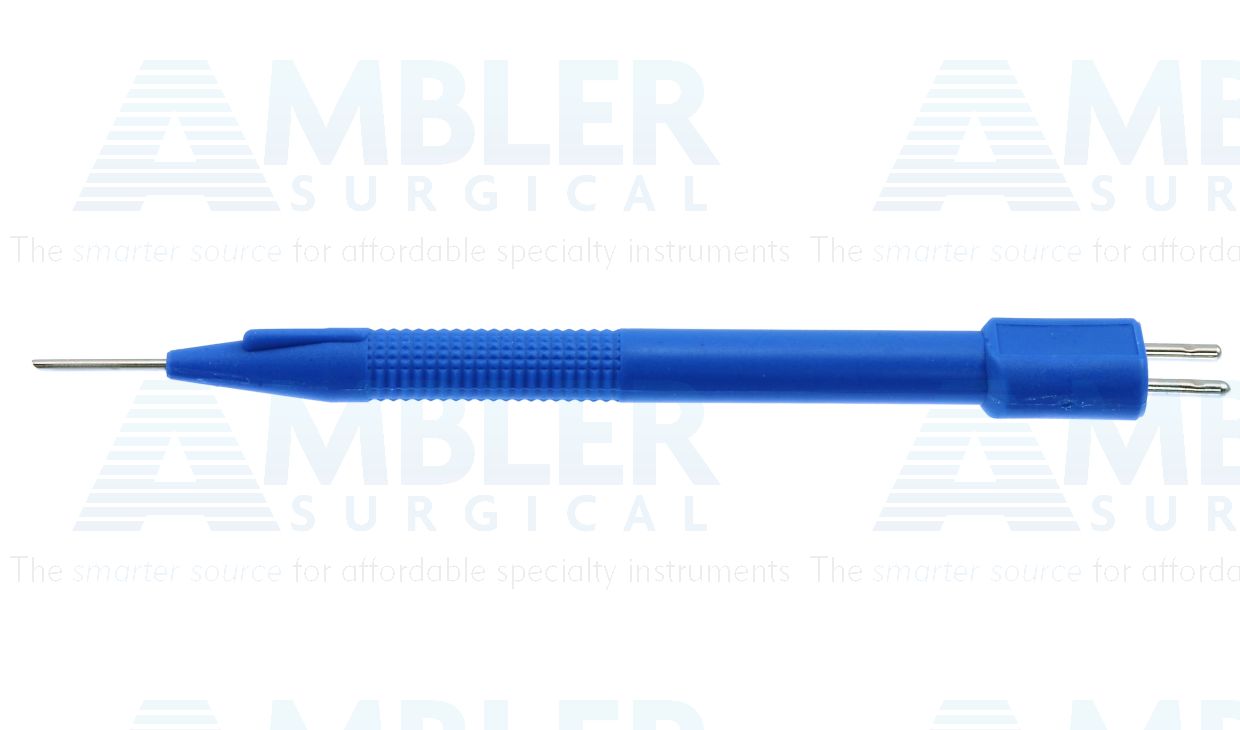 Bipolar pencil, 18 gauge, non-stick, straight tip, reusable